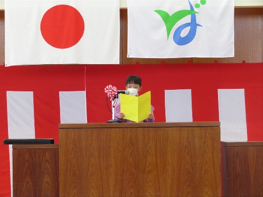 1年生の作文発表です