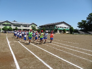 サツマイモ集会、運動会の練習