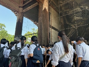 奈良到着！昼食後、いざ東大寺へ！