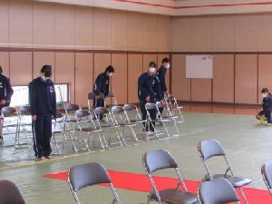 入学式の会場づくり