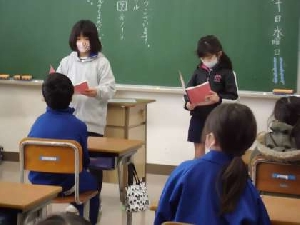 4月20日(水) 3年生朝のスピーチ