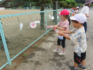 １年生　生活科　みずであそぼう