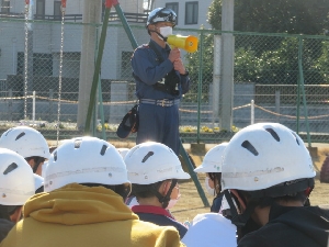 １月２２日　火災を想定した避難訓練