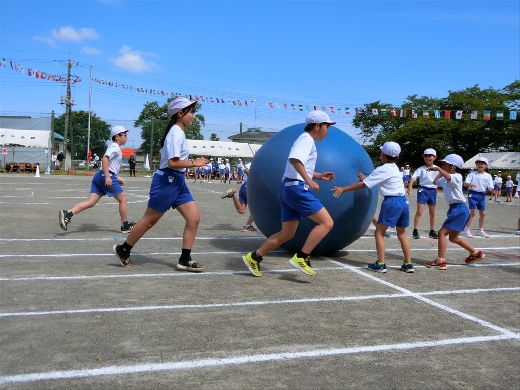 【みんなのパワーで！大玉ころがし】