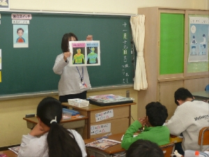 １１月１９日（火）５年生食に関する授業