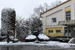 猿島中も雪景色！