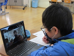 6年生 沓掛小学校とのオンライン交流